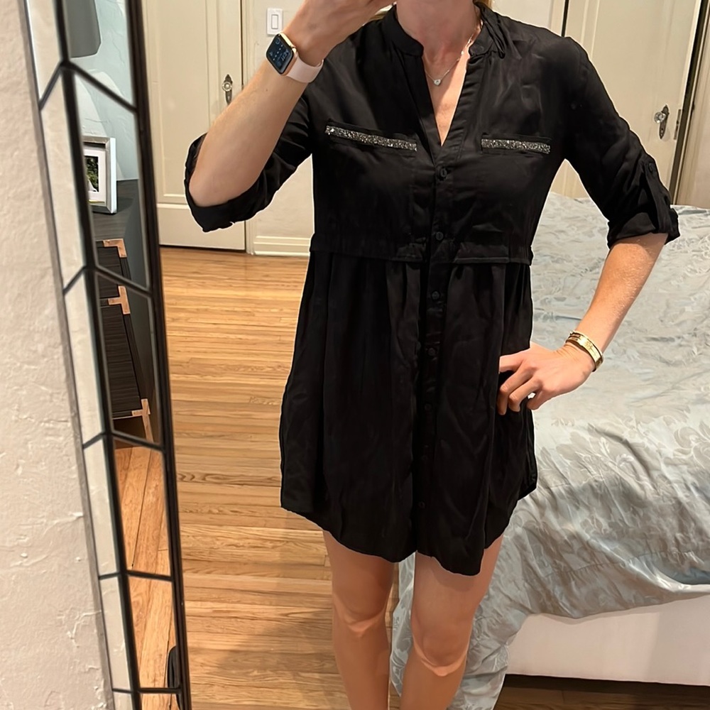 Zara babydoll button down dress. Size xs